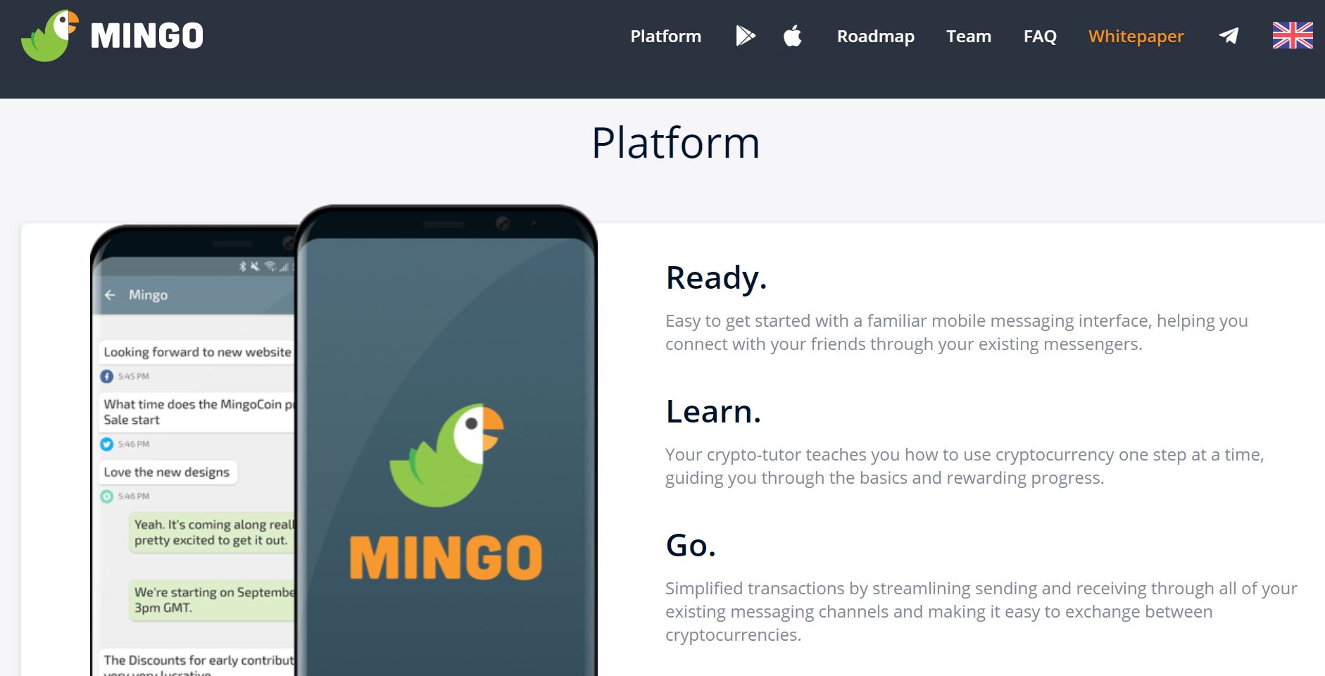 Mingo: Ready, Learn, Go!