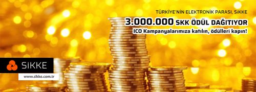 Yerli ICO Sikke, ödül olarak 3 Milyon SKK Token dağıtacak