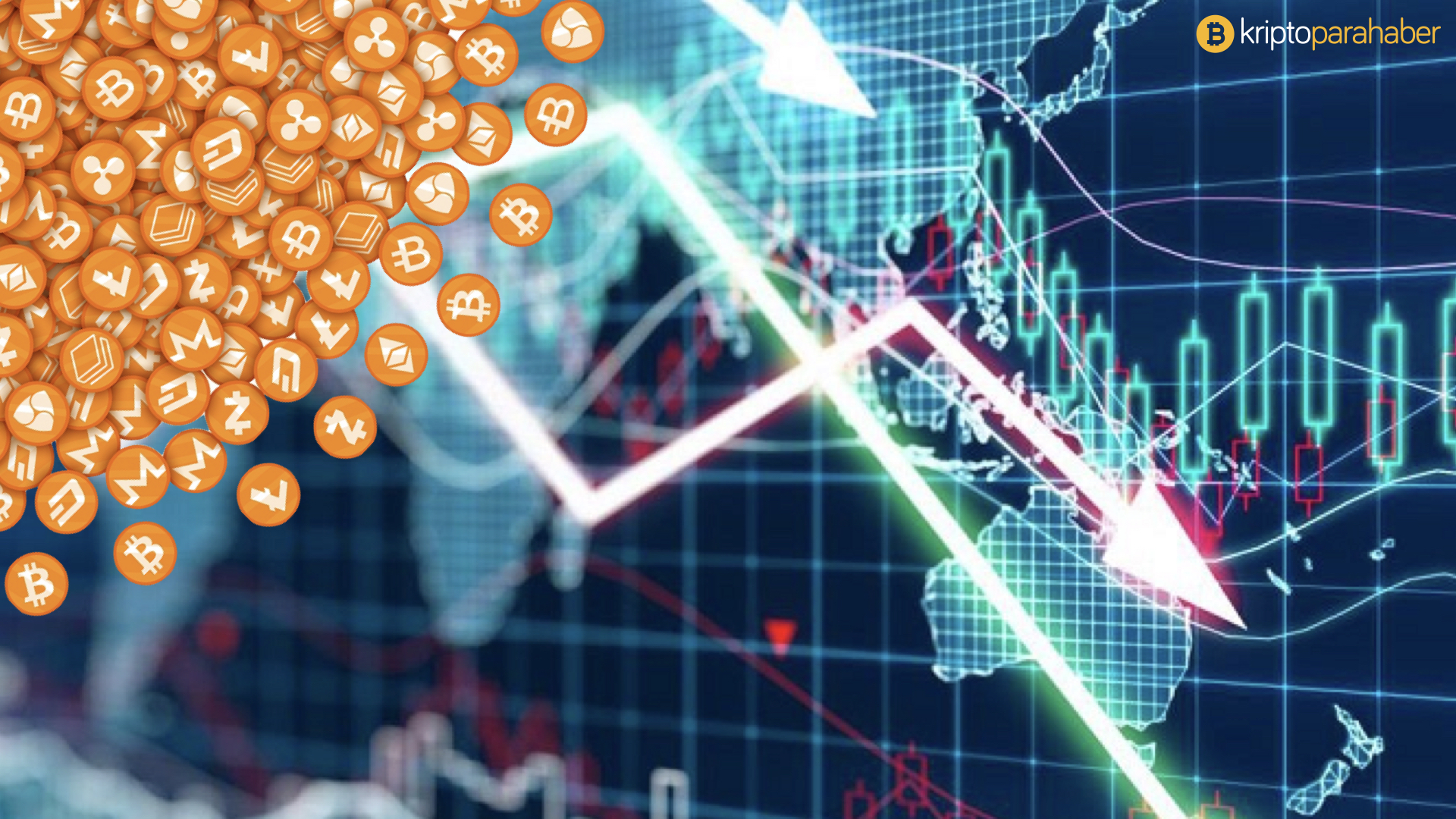 Kripto para birimi piyasaları toplam 25 milyar dolar düştü.