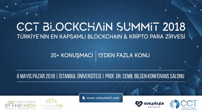 Blockchain ve kripto para uzmanları 6 Mayıs'ta CCT Blockchain Summit'te!