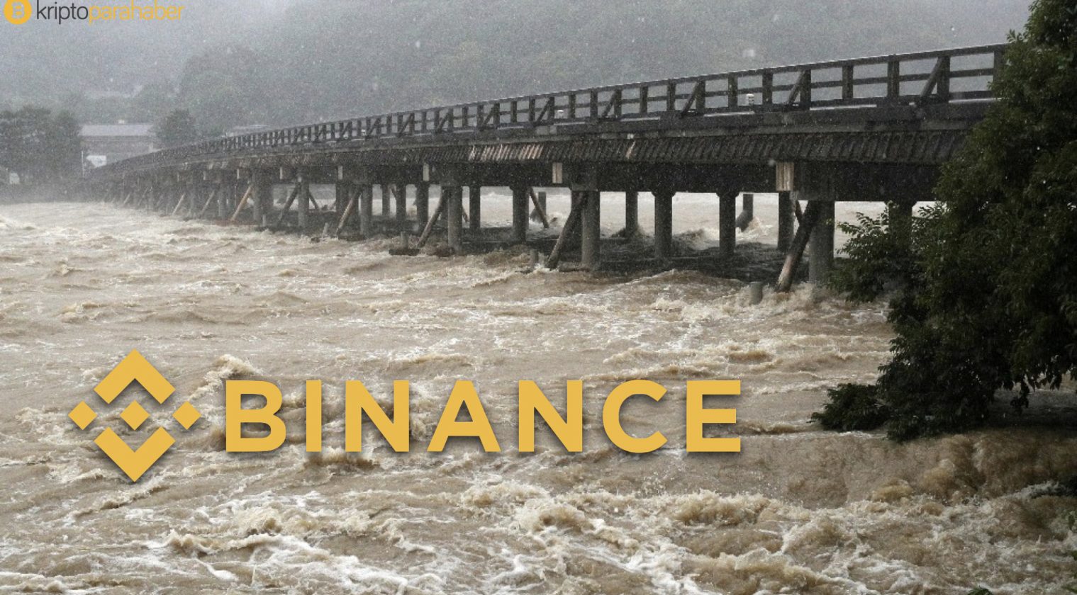 Binance Japonya'daki sel mağdurlarına 1 milyon dolar bağışlıyor.