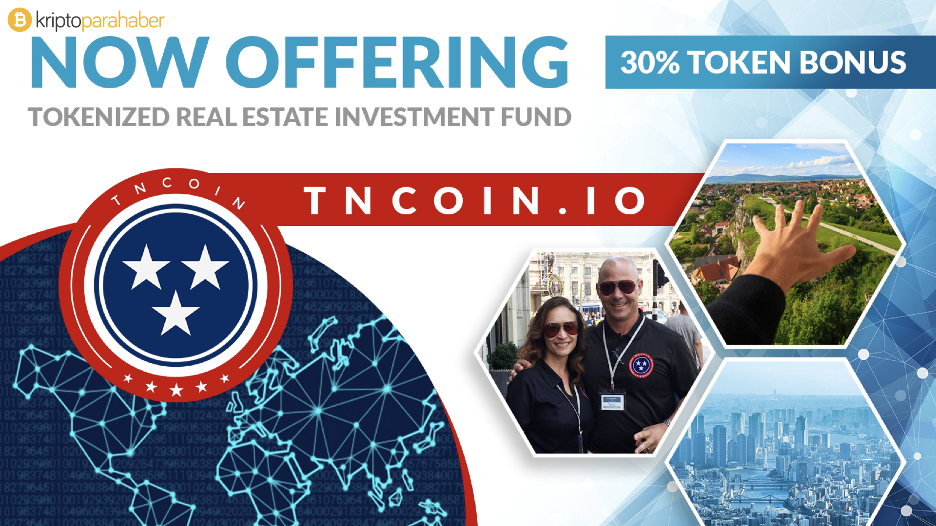 Yüzde 30 bonus fırsatı sunan TNCoin emlak alanında devrim yaratacak.