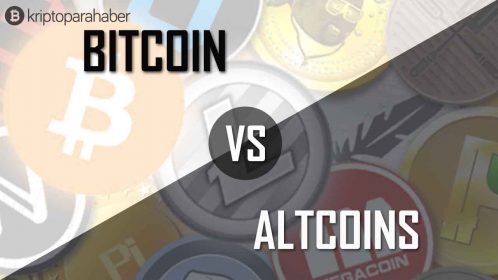 Bitcoin altcoinlere karşı göreceli bir büyüklük gösteriyor