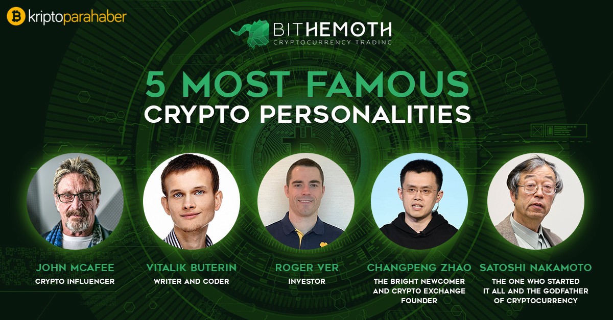 Ünlü kripto kişilikleri kripto alanında çok aktif ve popüler kişilerden oluşuyor