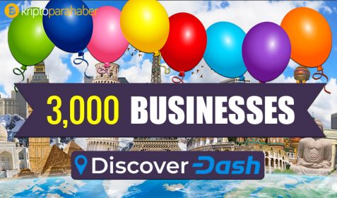 3 binden fazla işletme, ödemeler için Dash tokenini kabul ediyor