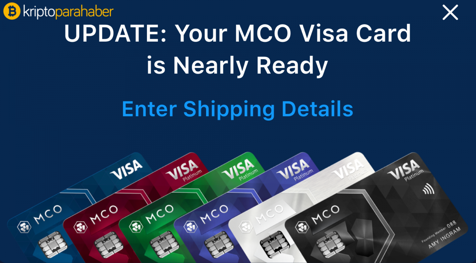 MCO (MCO) debit kartı için 10 milyon dolar yatırım yaptı