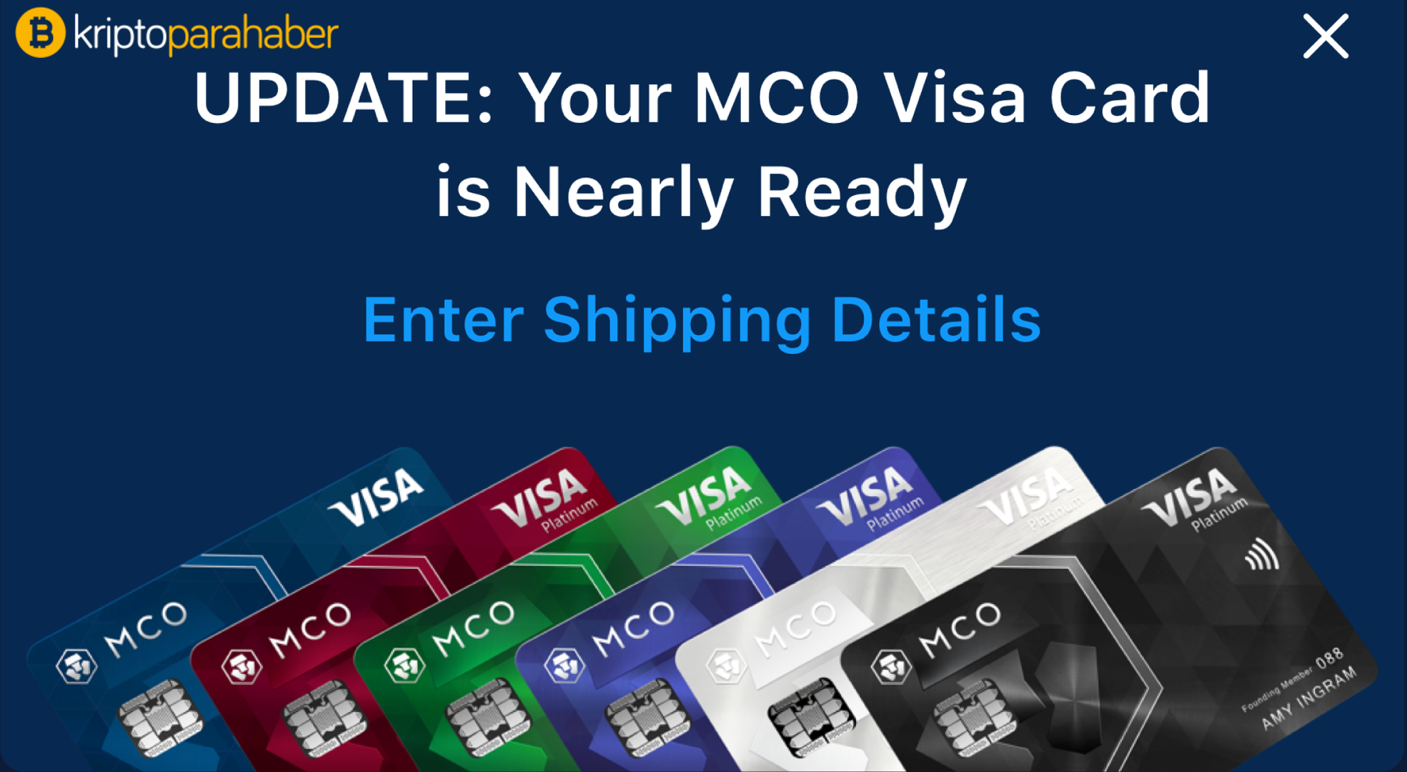 MCO (MCO) debit kartı için 10 milyon dolar yatırım yaptı