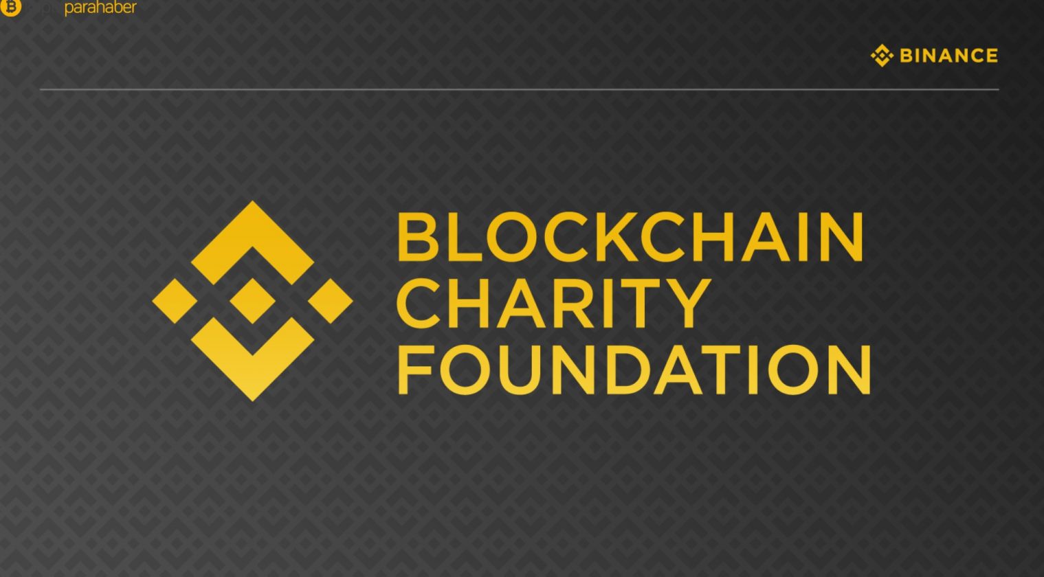 Binance, Blockchain Charity Foundation'ı (BCF) açıklıyor