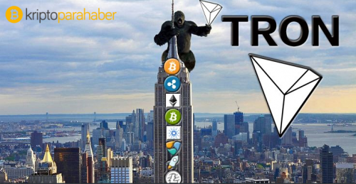 TRON ilk defa, Litecoin ve Stellar’ı geçti ve yükselişini sürdürüyor