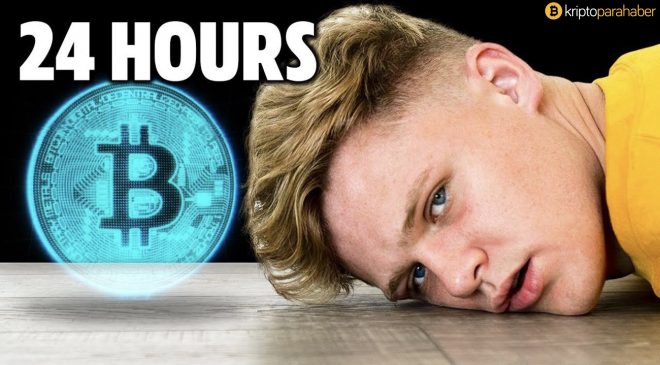 Ryan Trahan, Bitcoin kullanarak 24 saat geçirdi.