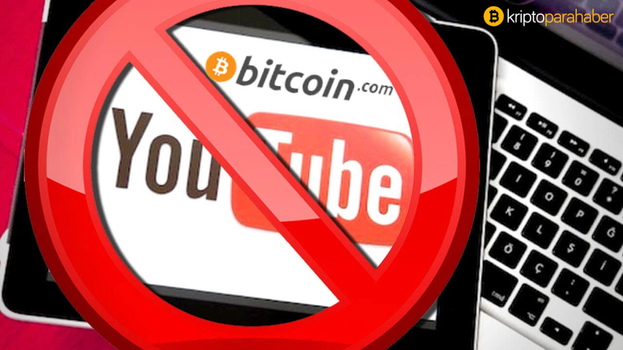 YouTube, Bitcoin.com kanalını kapattı.
