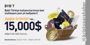 ByBit'ten Türkiyedeki kullanıcılar için yeni yıla özel muhteşem ödüller! 15 bin dolar ve Apple ürünleri