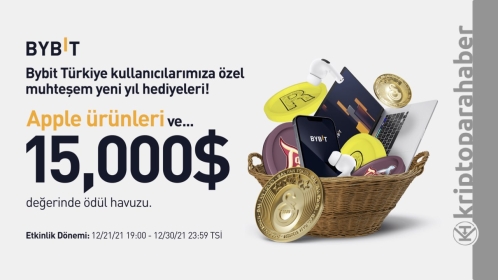 ByBit’ten Türkiye’deki kullanıcılar için yeni yıla özel muhteşem ödüller! 15 bin dolar ve Apple ürünleri