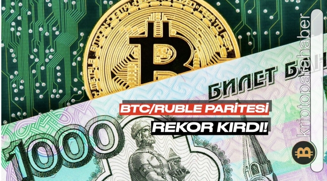 Ruble karşısında rekor kıran Bitcoin devasa yükselişe mi hazırlanıyor?