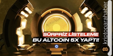 Coinbase'de listelenen altcoin 5x yaptı