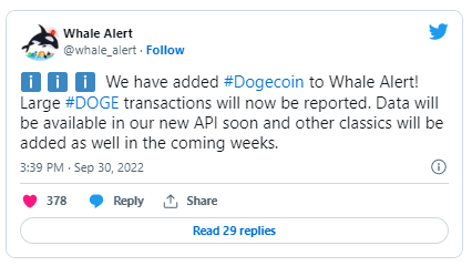 Whale Alert Dogecoin