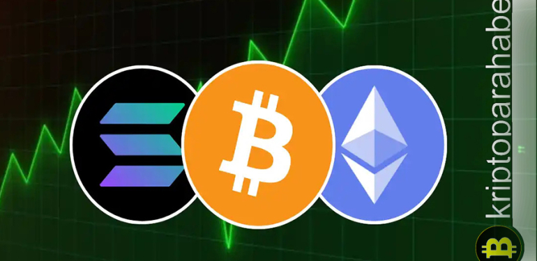 ETH BTC ve SOL