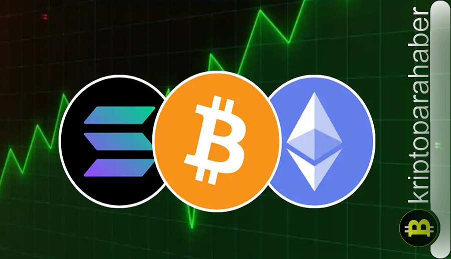 ETH BTC ve SOL