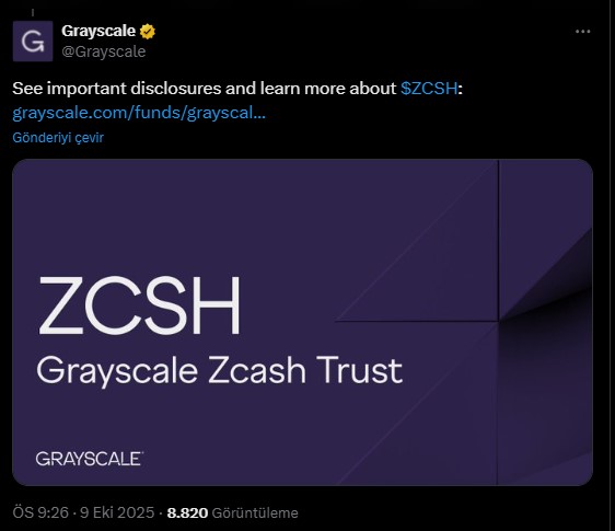Grayscale ZEC 